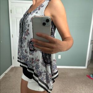 Blouse multicolor double layer size S